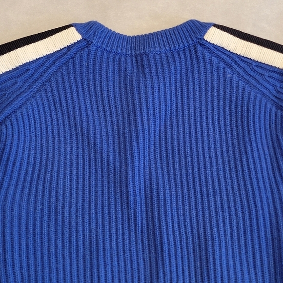 Tory Burch Wool Blue Crew Neck Sweater Women's Small - Picture 2 of 10